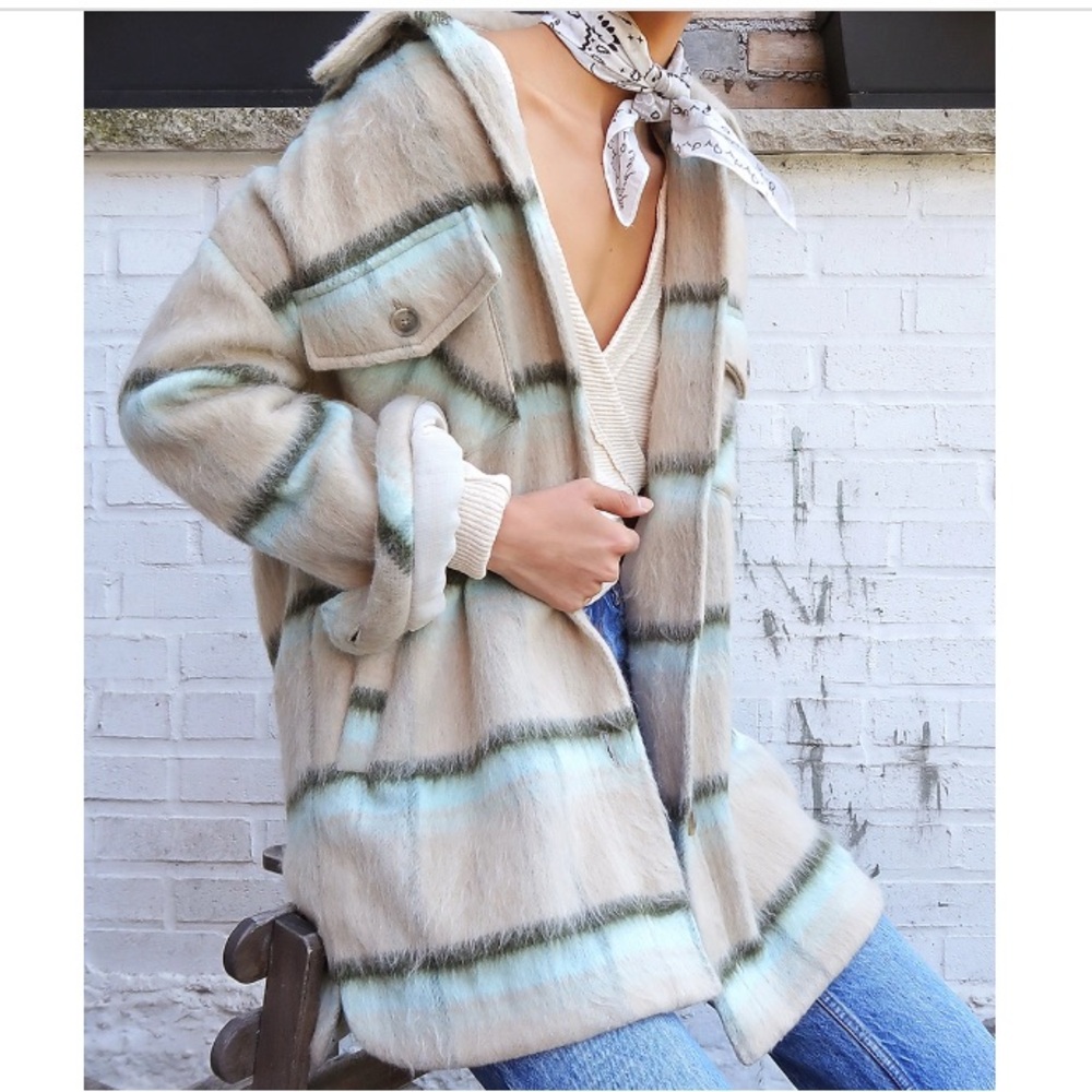 Free people Vienna brushed wool shirt jacket - Picture 1 of 10